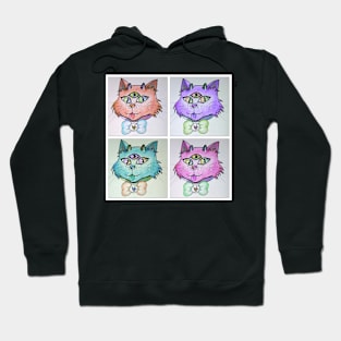 Pop Art Space Cats Hoodie